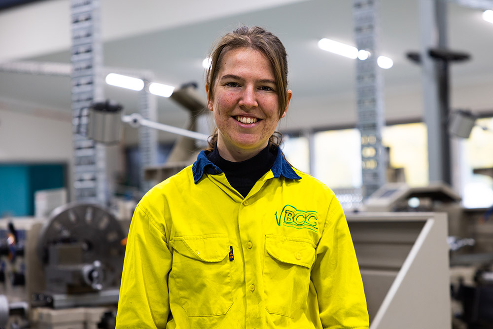 Young Female Tradesperson in Advanced Trade Engineering